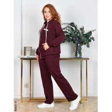 5603-11 Спортивний костюм жіночий двонитка на блискавці прямі штани батал (4 од: 50,52,54,56)