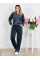 4110-26 Спортивний костюм жіночий на блискавці велюр прямі штани норма (3 од: 42,44,46)
