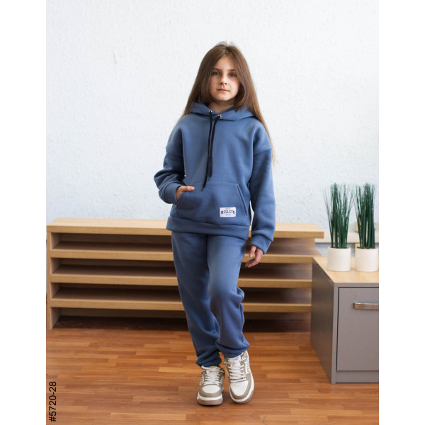 5720-28 Спортивний костюм тринитка на флісі підліток (4 од: 36,38,40,42)