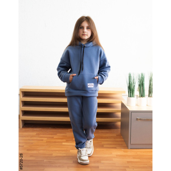 5720-28 Спортивний костюм тринитка на флісі підліток (4 од: 36,38,40,42)