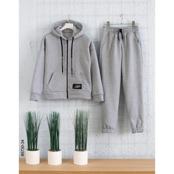 5730-34 Спортивний костюм на блискавці тринитка на флісі підліток (4 од: 36,38,40,42)