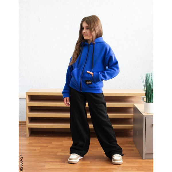 2563-27 Спортивний костюм тринитка на флісі підліток (4 од: 36,38,40,42)