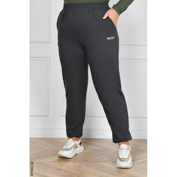 1160-32 Спортивні штани жіночі турецька двунитка батал (4 од: 54,56,58,60)