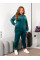 1240-30 Спортивний костюм жіночий на блискавці велюр супербатал (3 од: 54,56,58)