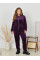 3610-11 Спортивний костюм жіночий на блискавці велюр батал (3 од: 54,56,58)