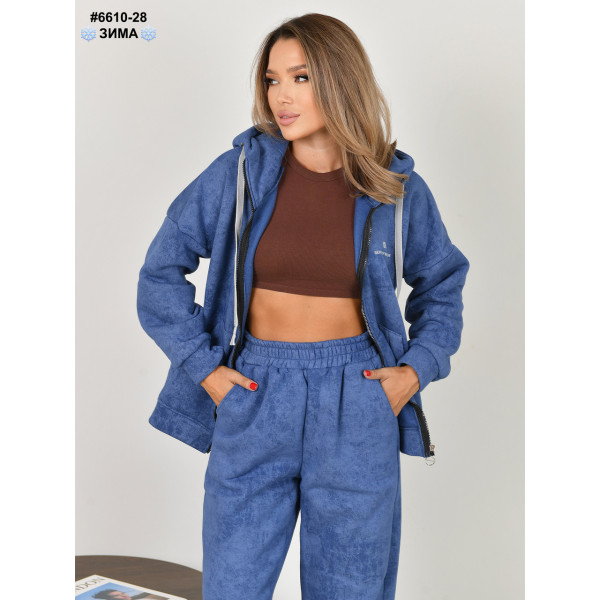 6610-28 Костюм жіночий турецька тринитка на флісі варьонка норма (3 од: 42,44,46)
