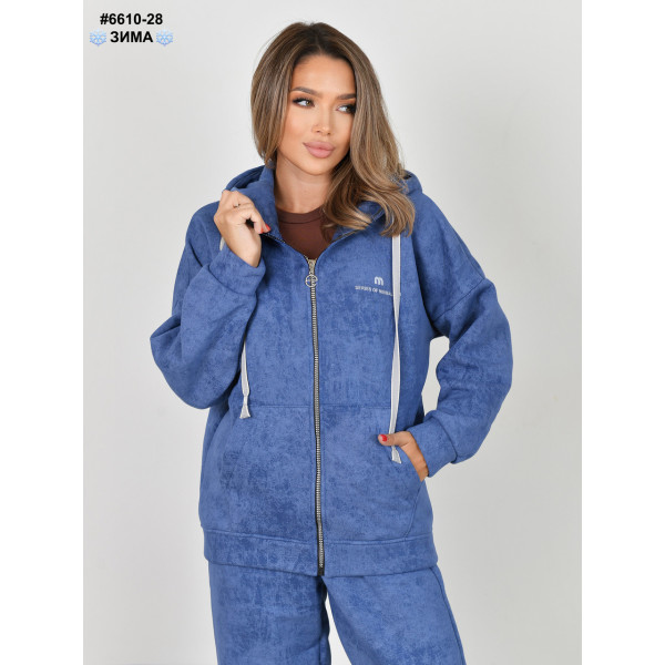 6610-28 Костюм жіночий турецька тринитка на флісі варьонка норма (3 од: 42,44,46)