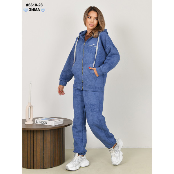 6610-28 Костюм жіночий турецька тринитка на флісі варьонка норма (3 од: 42,44,46)