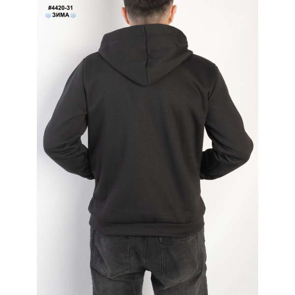 4420-31 Толстовка чоловіча на блискавці тринитка на флісі норма (5 од: 48,50,52,54,56)