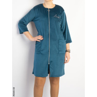 3540-50 Халат жіночий на блискавці напівбатал (3 од: 48,50,52)