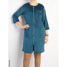 3540-50 Халат жіночий на блискавці напівбатал (3 од: 48,50,52)