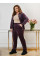3620-21 Спортивний костюм жіночий на блискавці велюр батал (3 од: 54,56,58)