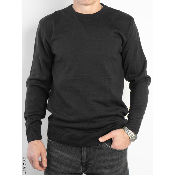 2917-32 Базовий світшот чоловічий напівбатал (3 од: 3XL,4XL,5XL)