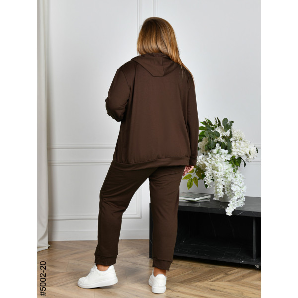 5002-20 Спортивний костюм жіночий двонитка на блискавці батал (4 од: 50,52,54,56)