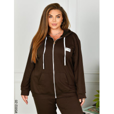 5002-20 Спортивний костюм жіночий двонитка на блискавці батал (4 од: 50,52,54,56)