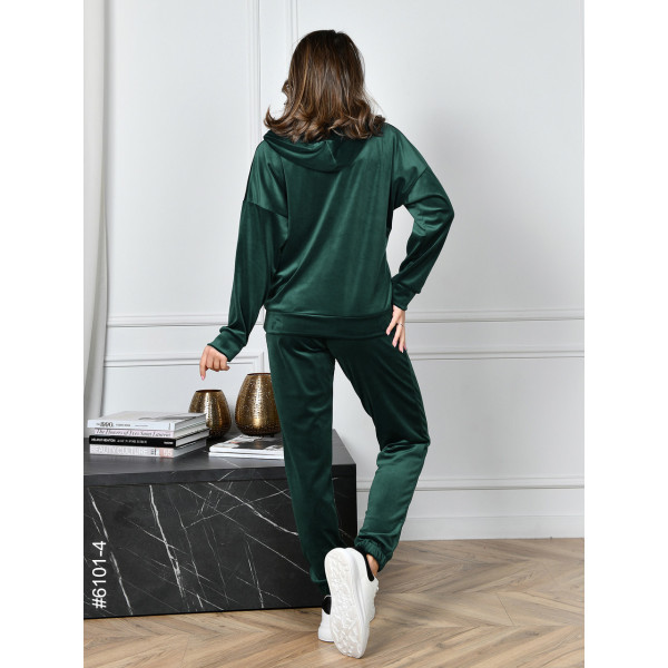 6101-4 Спортивний костюм жіночий на блискавці велюр норма (5 од: 44,46,48,50,52)
