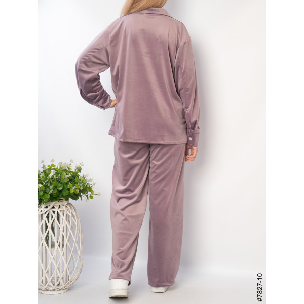 7827-10 Костюм жіночий велюр (4 од: 44,46,48,50)