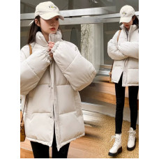 0521-10 біла жіноча куртка (синтепон, oversize. 5 од. розміри норма-напівбатал: S. M. L. XL. 2XL)