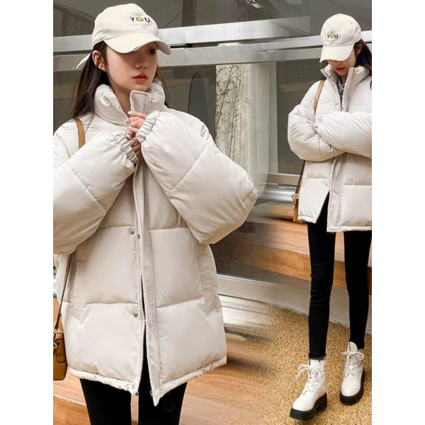 0521-10 белая женская куртка (синтепон,oversize. 5 ед. размеры норма-полубатал: S. M. L. XL. 2XL)