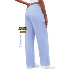 21405-42 * блакитні жіночі спортивні штани (турецька двонитка, 5 од. розміри напівбатал: 46. 48. 50. 52. 54) видача наступного дня