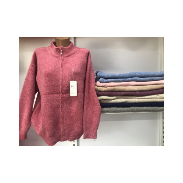 0092-99 мікс забарвлень жіноча кофта (10 од. універсальний батальний розмір: 52-56)