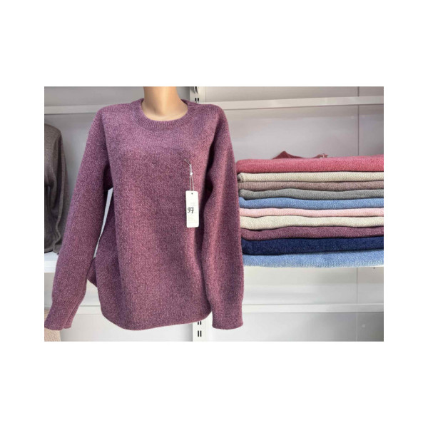 0097 * мікс кольорів жіночий светр (10 од., розміри напівбатал: 48-52) видача наступного дня
