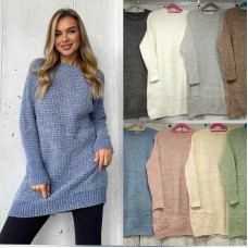 0435-99* мікс кольорів жіноча велюрова туніка (5 од., розміри норма: 40-48 оверсайз) видача наступного дня