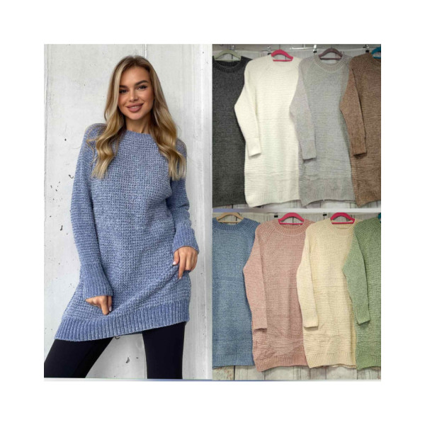 0435-99* мікс кольорів жіноча велюрова туніка (5 од., розміри норма: 40-48 оверсайз) видача наступного дня