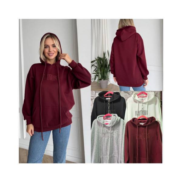 0439-99* мікс кольорів жіночий худі, тринитка (5 од., розміри норма: 42-50 оверсайз) видача наступного дня