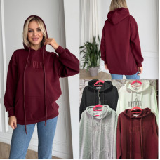 0439-99* мікс кольорів жіночий худі, тринитка (5 од., розміри норма: 42-50 оверсайз) видача наступного дня