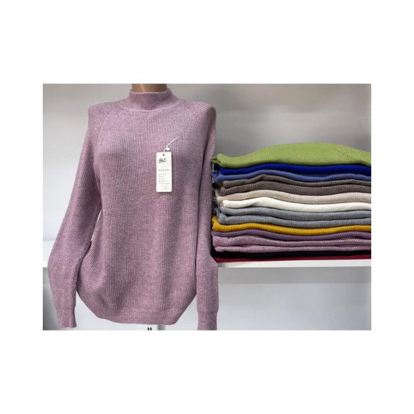 0802 * мікс кольорів жіночий светр (15 од., розміри напівбатал: 52) видача наступного дня