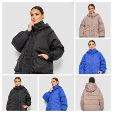 12060* вибір кольору жіноча куртка єврозима (4 од., розміри напівбатал: L-3XL) видача наступного дня