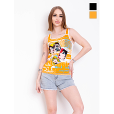 24828-92 мікс кольорів жіноча майка (ТУРЕЧЧИНА, 95% віскоза, 5% лікра, 2 од. універсальний розмір норми/напівбатал: 42-50)