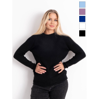 0803 * мікс кольорів жіночий теплий светр (15 од. універсальний батальний розмір: 52-56) видача наступного дня