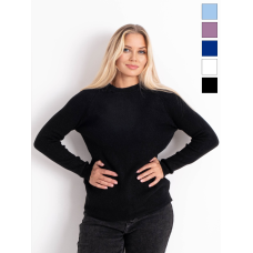 0803 * мікс кольорів жіночий теплий светр (15 од. універсальний батальний розмір: 52-56) видача наступного дня