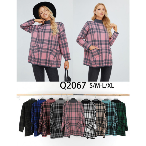 2067* мікс кольорів жіночий светр (10 од., розміри норма: S-XL) видача наступного дня