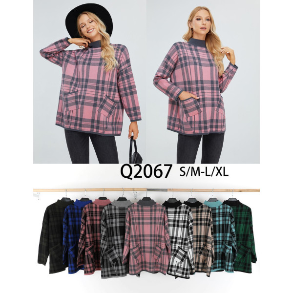 2067* мікс кольорів жіночий светр (10 од., розміри норма: S-XL) видача наступного дня