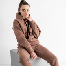 0630-2 мокко жіночий спортивний костюм (5`th Avenue, турецька тринитка, фліс, 3 од., розміри норма: 42.44.46)