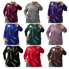 25221* мікс квітів жіночий светр (бавовна-кашемір, 6 од., розміри батал: 52-60) видача наступного дня