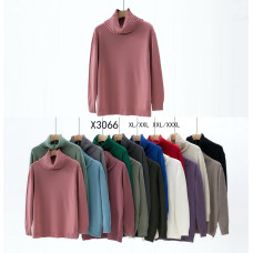 3066 мікс квітів жіночий светр (Kiss me, 5 од., розміри батал: XL-3XL)