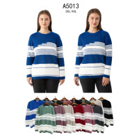 5013 мікс квітів жіночий светр (Kiss me, 5 од., розміри батал: 3XL-4XL)