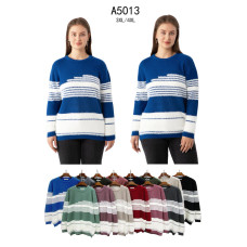 5013 мікс квітів жіночий светр (Kiss me, 5 од., розміри батал: 3XL-4XL)