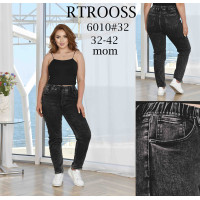6010* чорні жіночі джинси мом (6 од., розміри батал: 32-42) видача наступного дня