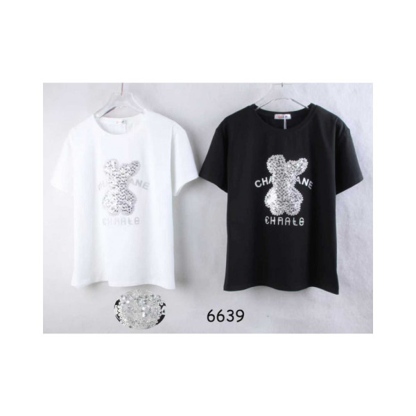 6639# мікс квітів жіноча футболка (10 од., розміри норма: 44/46/48) видача наступного дня