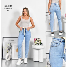 7095# блакитні жіночі джинси lanlaniee (стейч котон, 6 од., розміри норма: 25-30) видача наступного дня