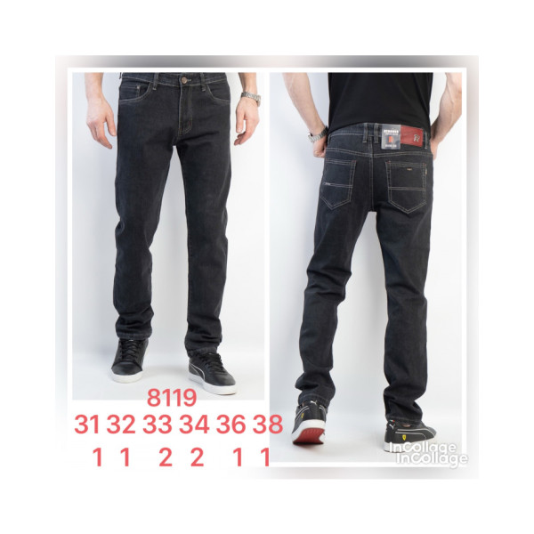 8119* темно сірі чоловічі джинси (RTROOSS, 8 од., розміри норма: 31-38) видача наступного дня