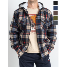 0802* мікс кольорів чоловіча сорочка-куртка (байка, 10 од. розміри батал: 70-78, дублюються) видача наступного дня