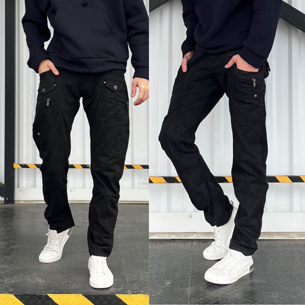 1708-997 мікс моделей чорні чоловічі джинси (MIGACH, котонові, 7 од. розміри норма: 29. 30. 31. 32. 32. 32. 33,)