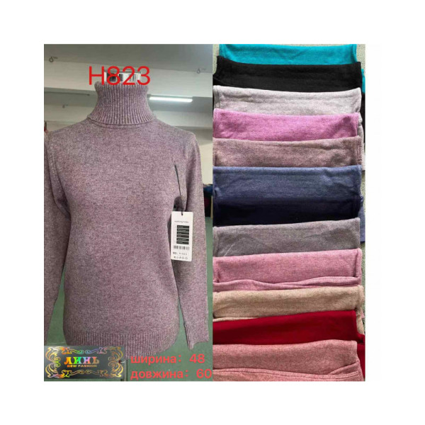 0823* мікс квітів жіночий светр (10 од., розміри напівбатал: 48-60) видача наступного дня