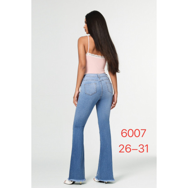 6007# блакитні жіночі стрейчові джинси New Jeans (6 од., розміри норма: 26-31) видача наступного дня